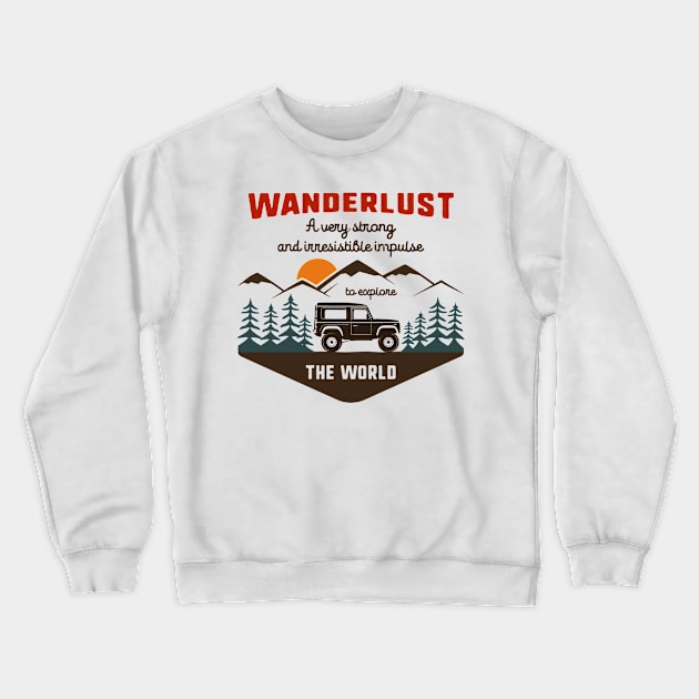 Wanderlust Crewneck Sweatshirt by p308nx